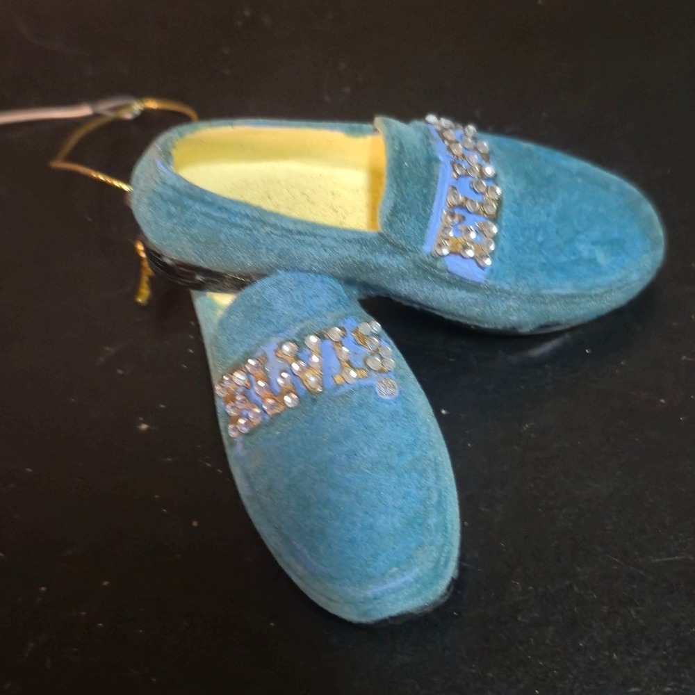 Elvis Presley Blue Suede Shoes Christmas Ornament EPE Official Collectible